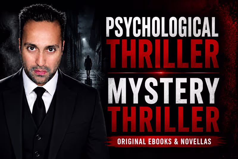 Cover image for I will write an original psychological thriller story or novella