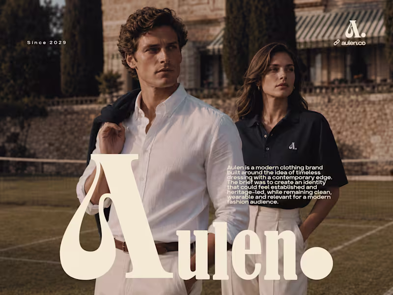 Cover image for Aulen | Clothing Brand Identity & Logo Design