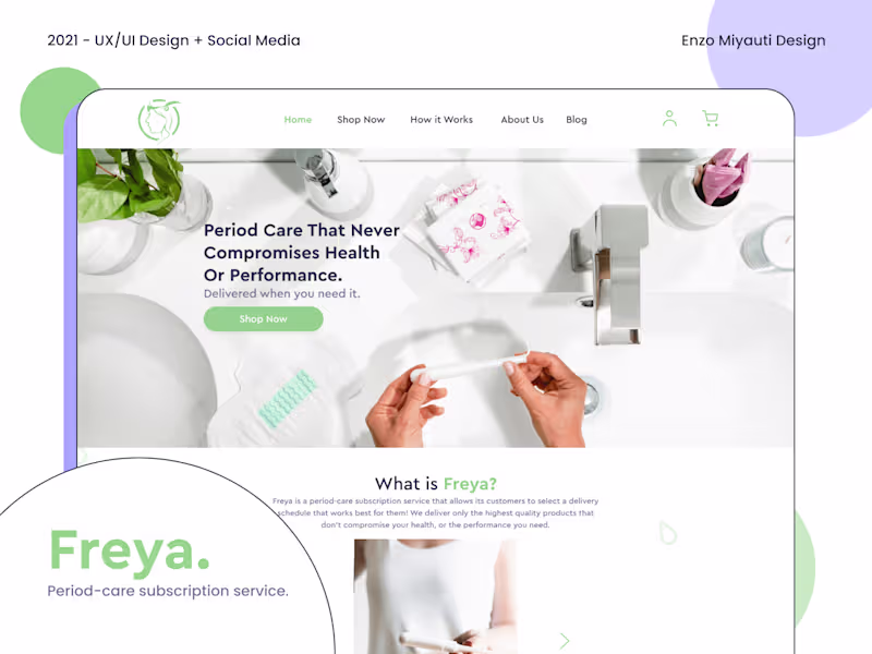Cover image for Freya - Women Care Subscription
