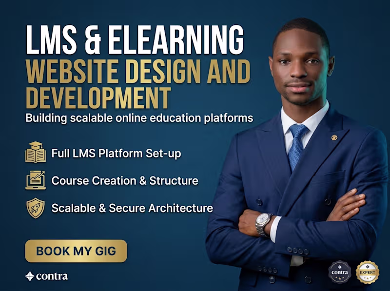 Cover image for LMS & eLearning Website Design and Development