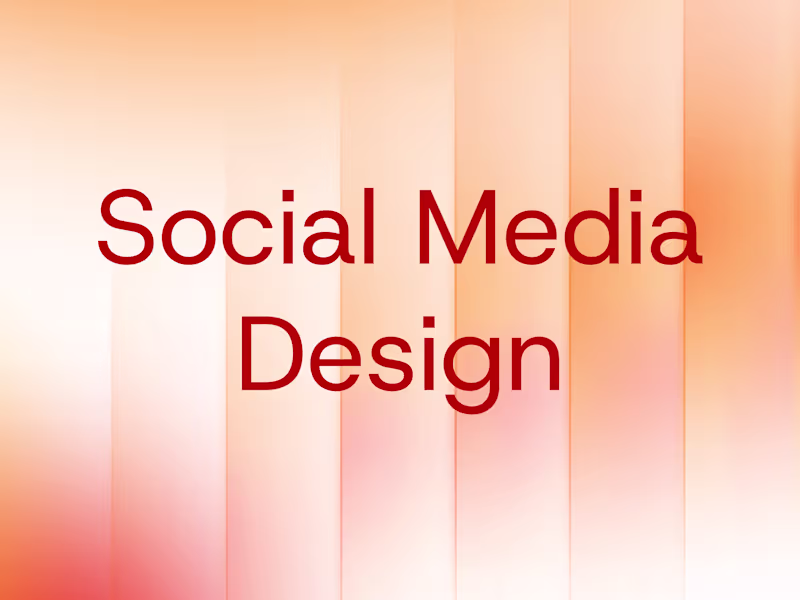 Cover image for Social Media Design — Monthly