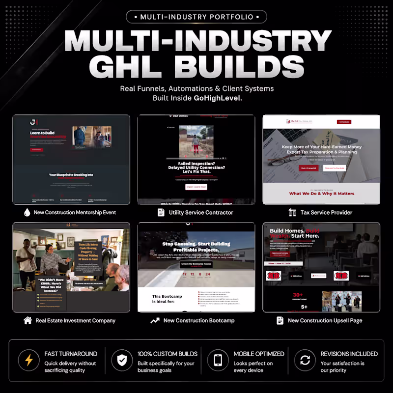 Cover image for GoHighLevel Funnels, CRM & Automation Specialist
