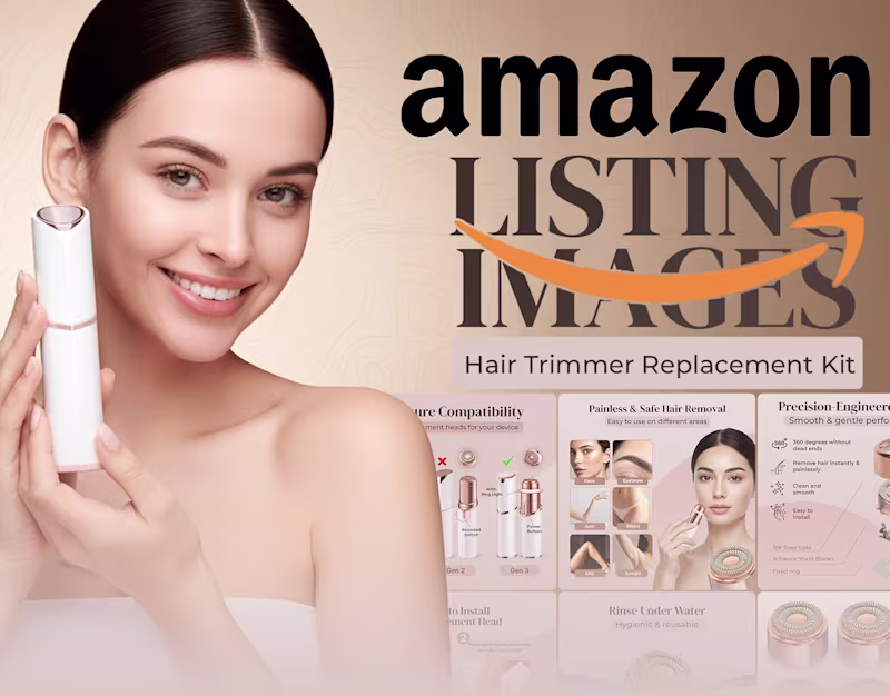 Cover image for Amazon Listing Images | Hair Removal Replacement Kit