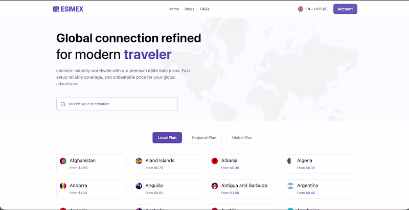 Cover image for eSIM marketplace platform