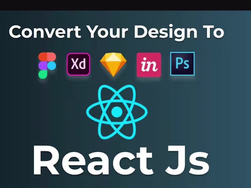 Cover image for You will get React JS | React Developer | Front End Developer 