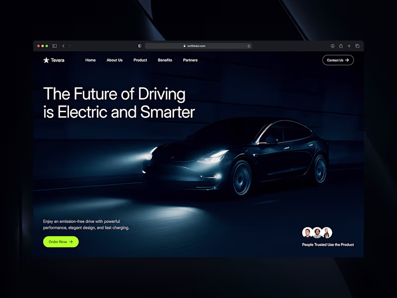 Cover image for Tevera - Automotive EV Website