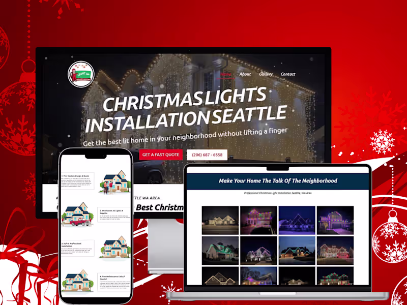 Cover image for WA Light | Christmas Web Design | Modern, User-Friendly Solution