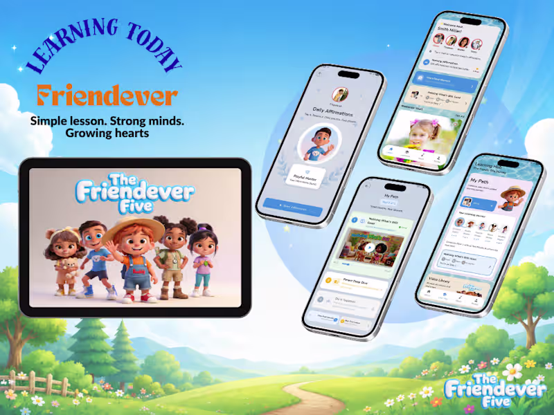 Cover image for Friendever- Kids emotional learning app