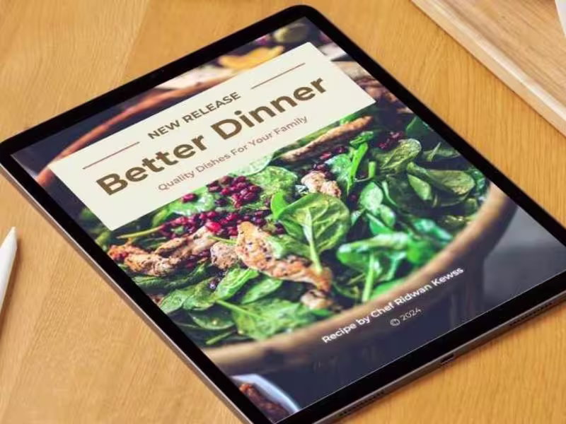 Cover image for "Better Dinner" Recipe eBook Series Design & Layouts