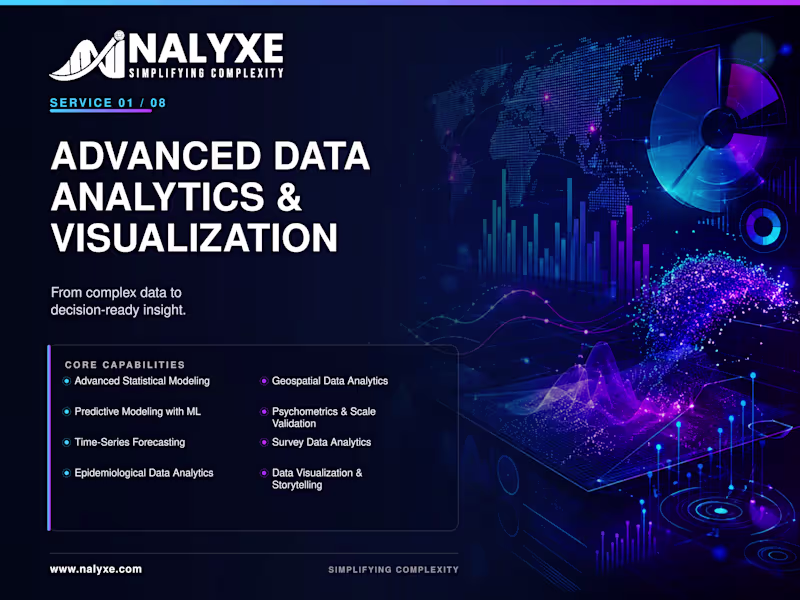Cover image for Advanced Data Analytics & Visualization