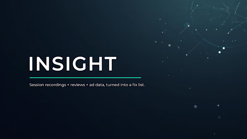 Cover image for My Store's Insight System: CRO Audit, Reviews & Ad Intelligence