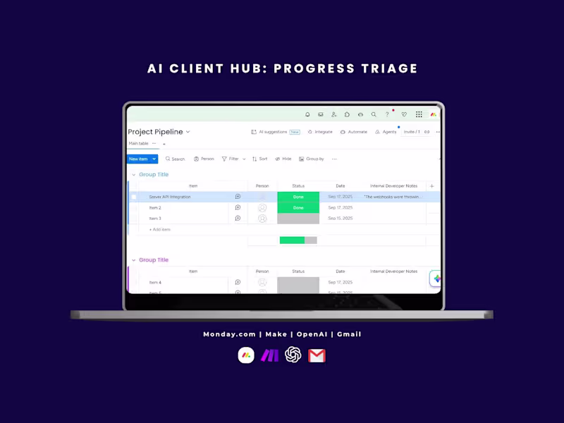 Cover image for AI Client Hub: Monday.com (http://Monday.com)