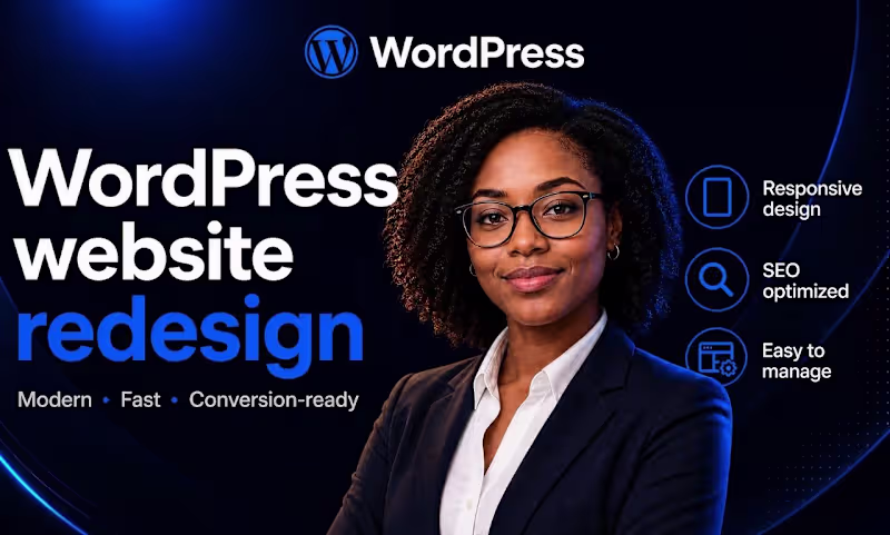 Cover image for Website development website design wordpress website development