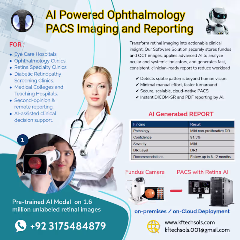Cover image for AI Powered Ophthalmology PACS Imaging