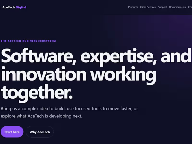 Cover image for A modern ecosystem website presenting