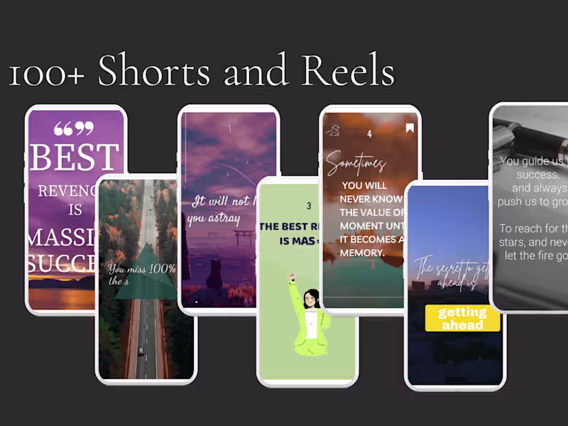 Cover image for Short-Form UGC Videos (YouTube + Instagram Reels)