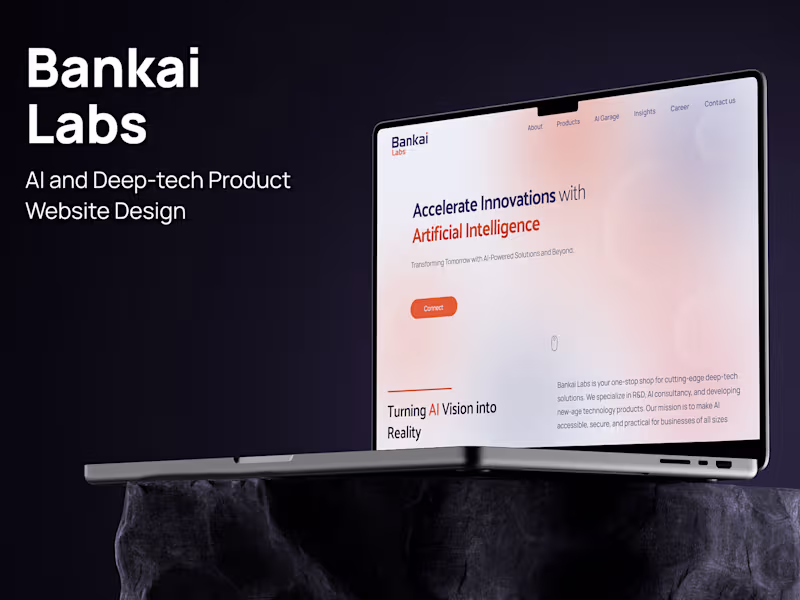 Cover image for Bankai Labs - AI & Deep Tech Web. Design
(www.bankailabs.com) b…