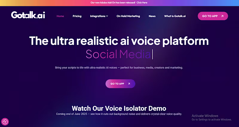 Cover image for A modern AI voice generator