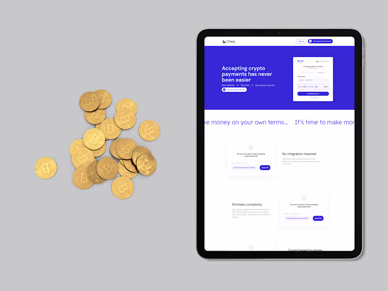 Cover image for Cheq | Design & Webflow Development