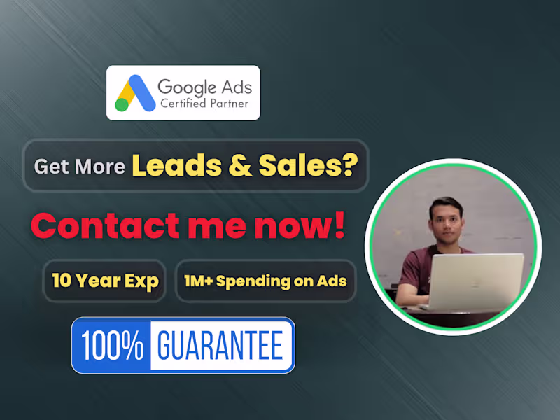 Cover image for I will setup, manage, and optimize google ads professionally