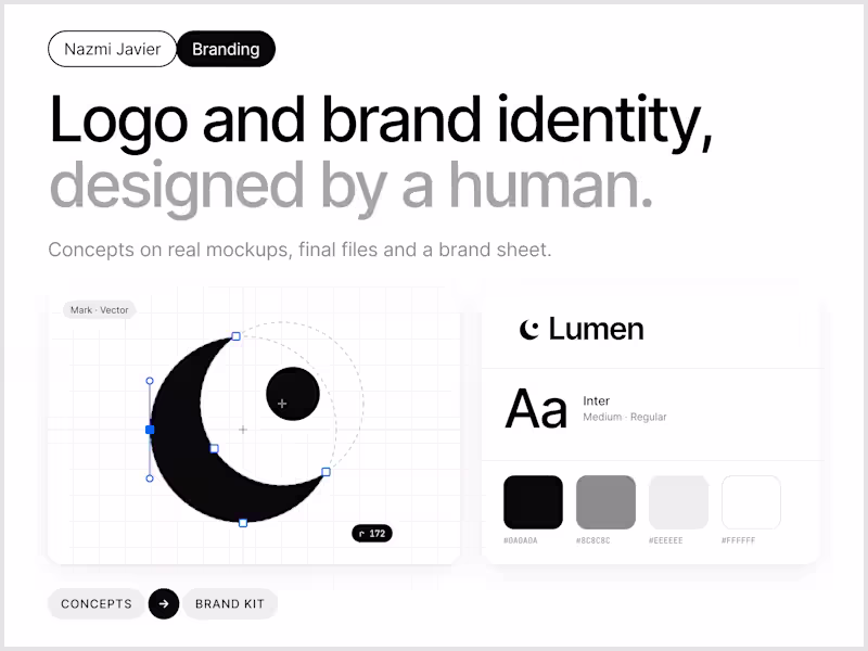 Cover image for Logo design & brand identity (not AI)