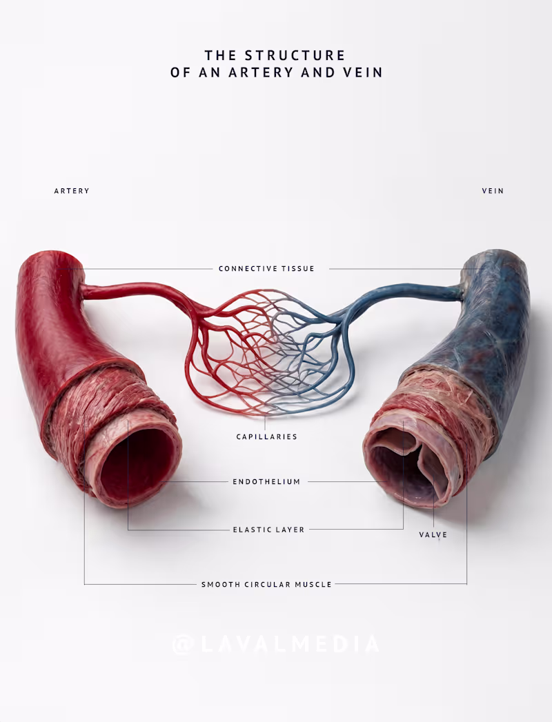 Cover image for An artery. A vein. A