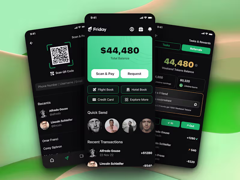 Cover image for Friday Wallet App