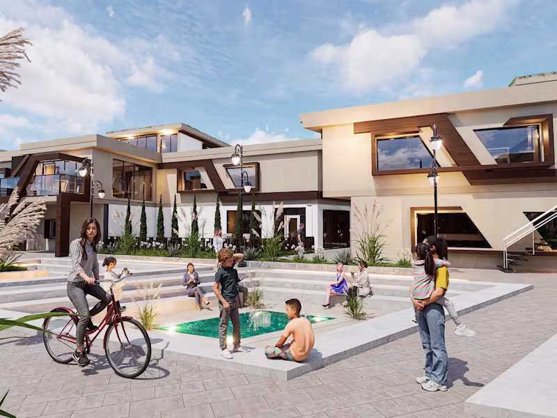 Cover image for architectural house floor plan with 3D views 