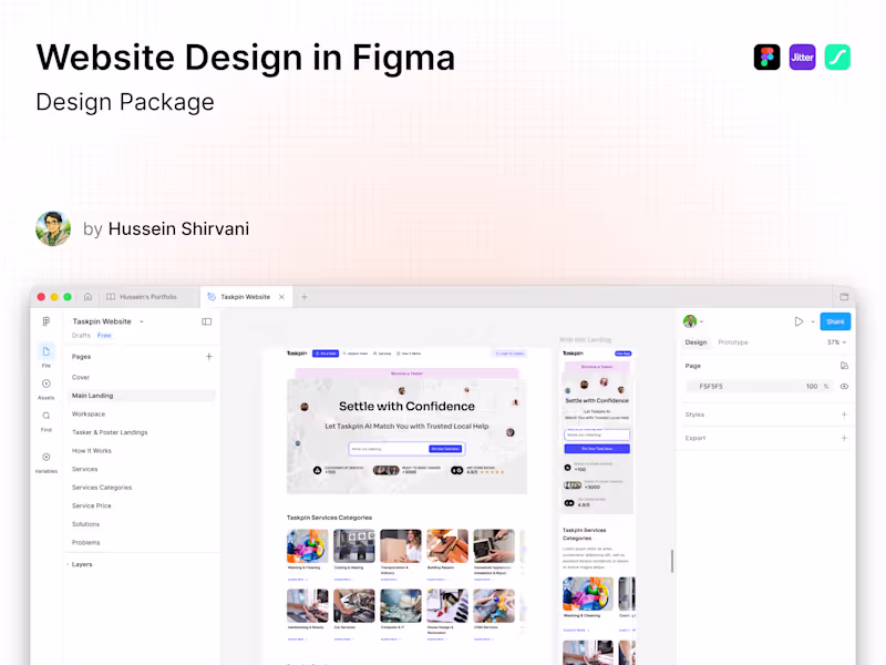 Cover image for Website Design in Figma