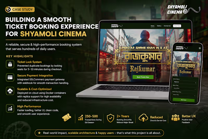 Cover image for Shyamoli Cinema – Online Ticket Booking Platform