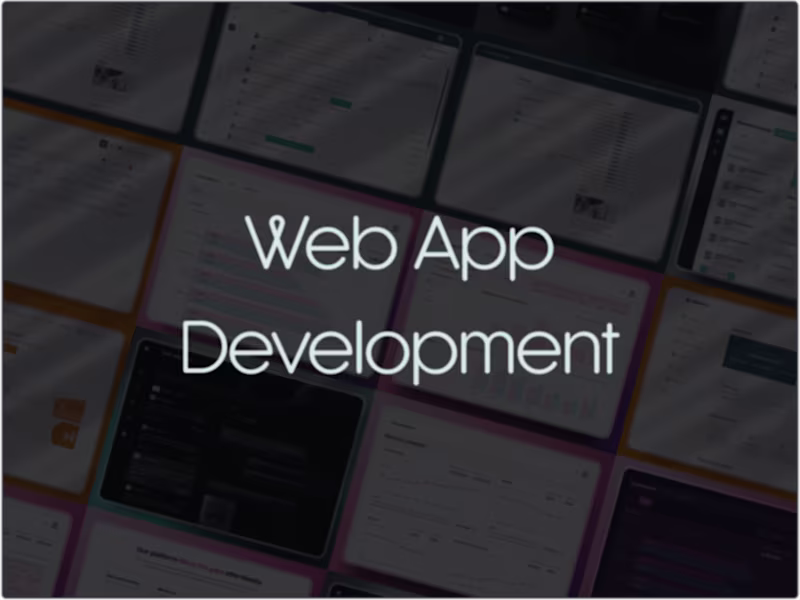 Cover image for Web App Development