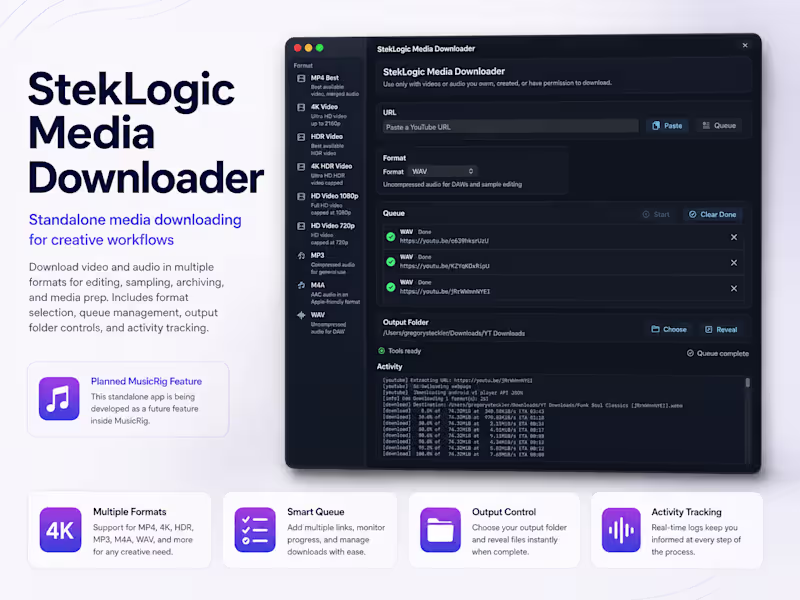 Cover image for StekLogic Media Downloader is a standalone