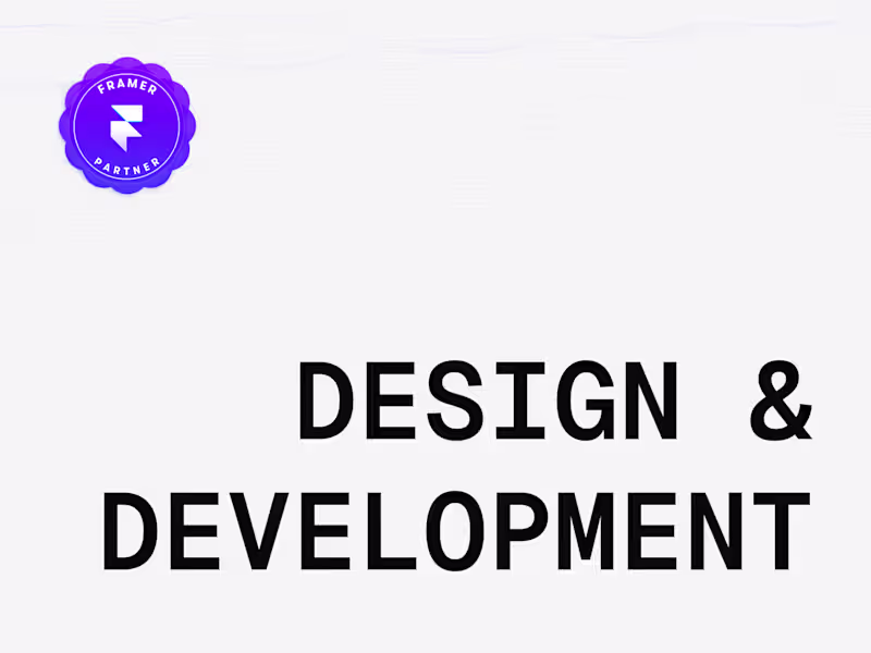 Cover image for From concept to a fully launched Framer website.