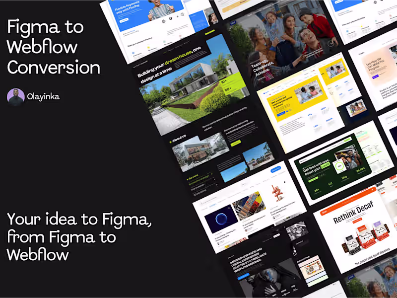 Cover image for Figma to Webflow Development