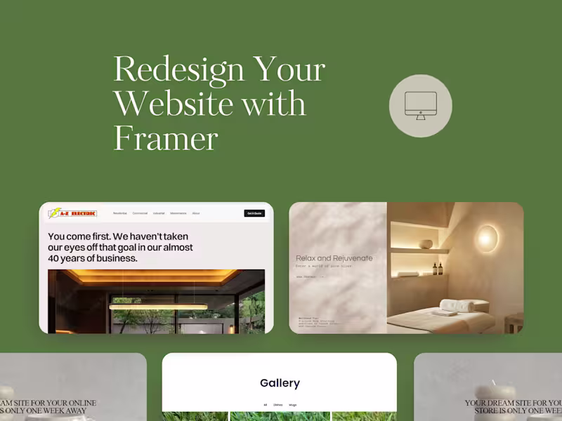 Cover image for Website Redesign with Framer, Wix, or Webflow