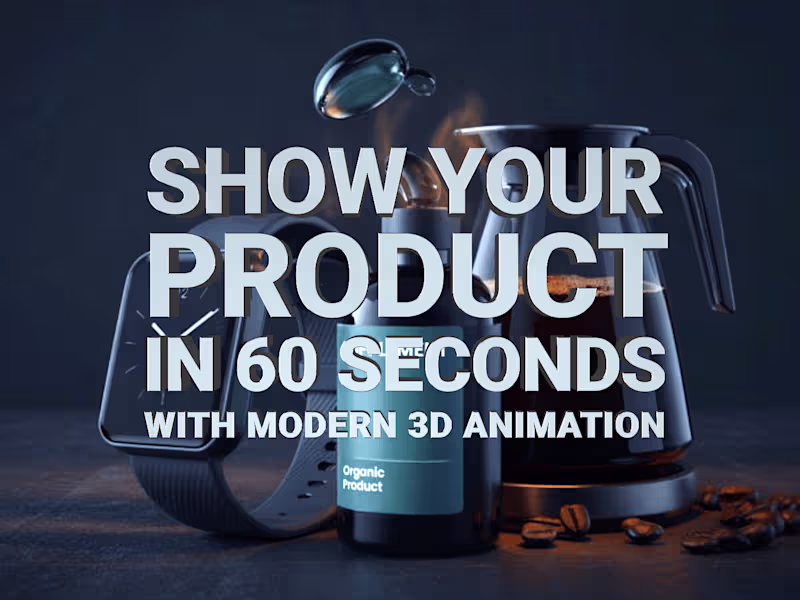 Cover image for 3D animated product video