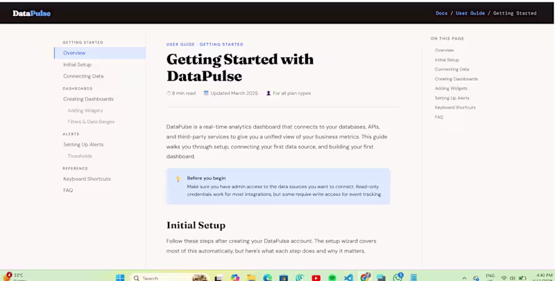 Cover image for Step-by-step user guide covering onboarding,