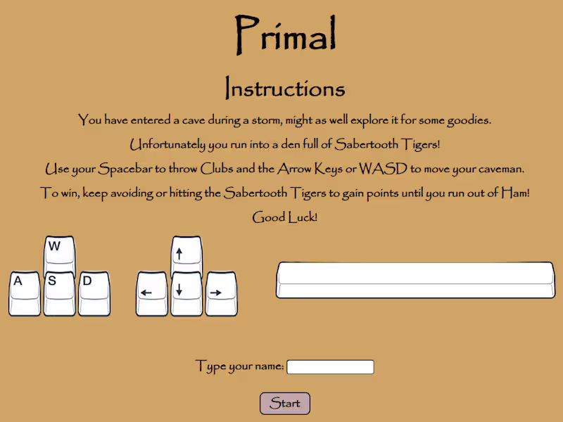 Cover image for Primal