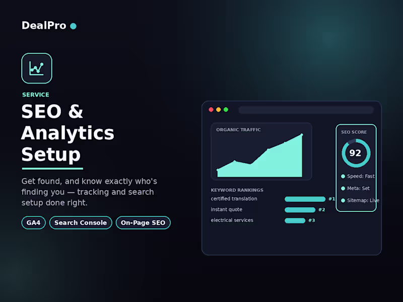 Cover image for SEO & Analytics Setup