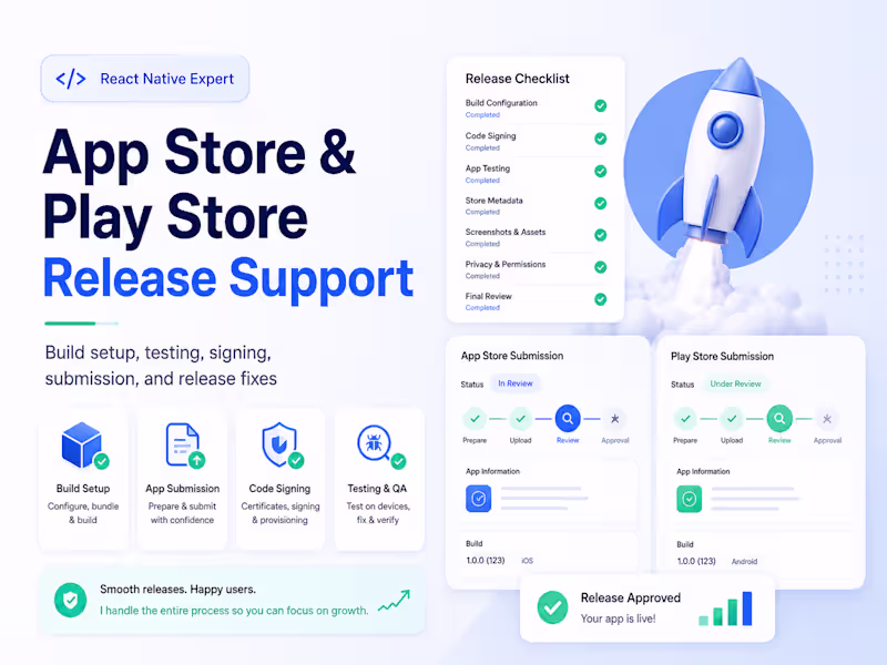 Cover image for App Store & Play Store Release Support