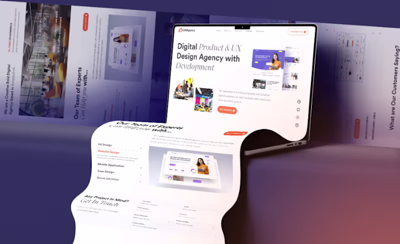 Cover image for Digital Project UI UX design service website design