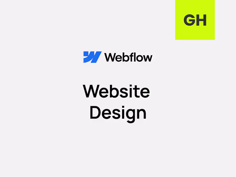 Cover image for Webflow Website Design + Build