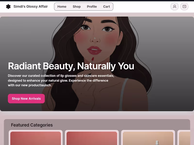 Cover image for Simdi Glossy Affair – Premium Beauty & Skincare