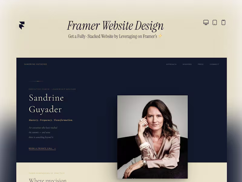 Cover image for I will Revamp your Personal Brand Website with Framer