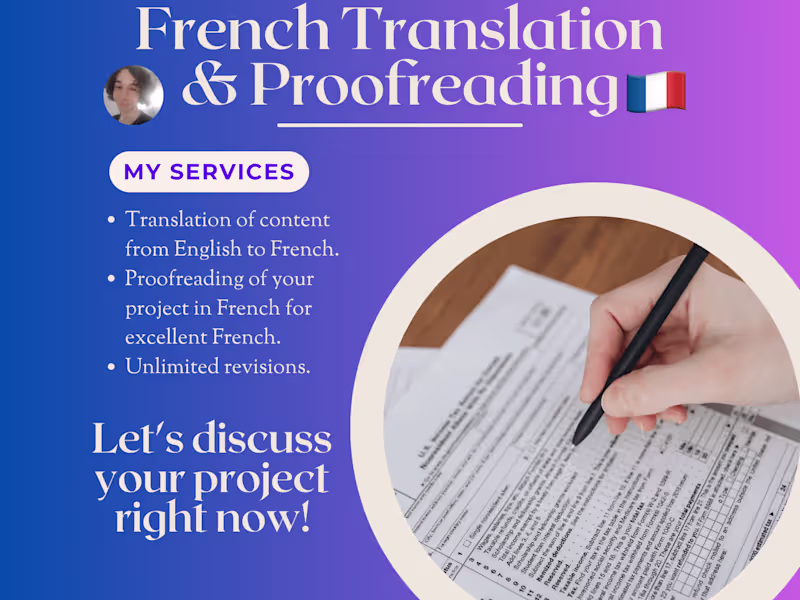 Cover image for French translator