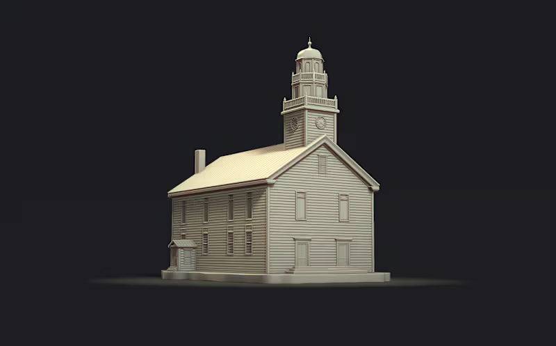 Cover image for This is a highly detailed 3D model of a historic building, d...