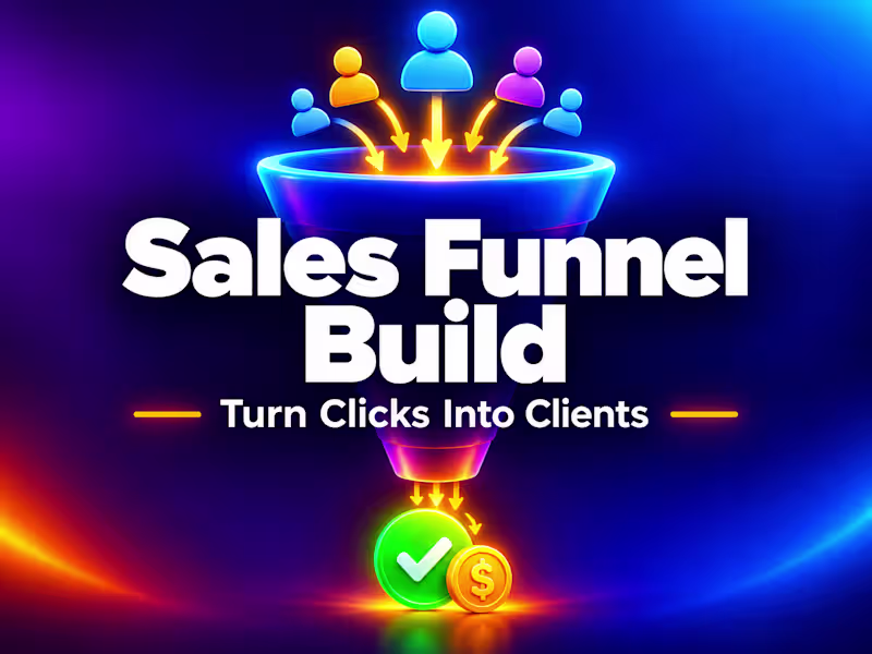 Cover image for Sales Funnel Build (GoHighLevel or Systeme.io)