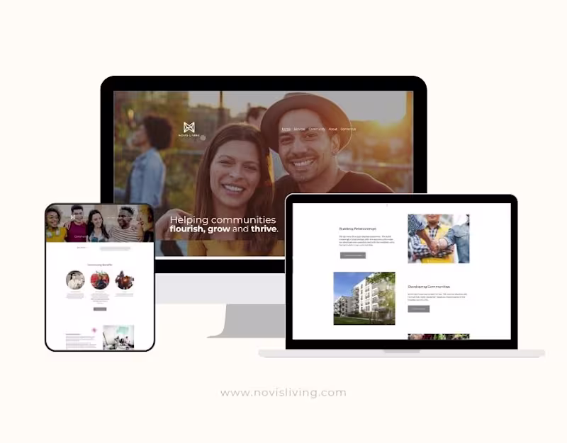 Cover image for Novis Living– Modern Realestate Website Design