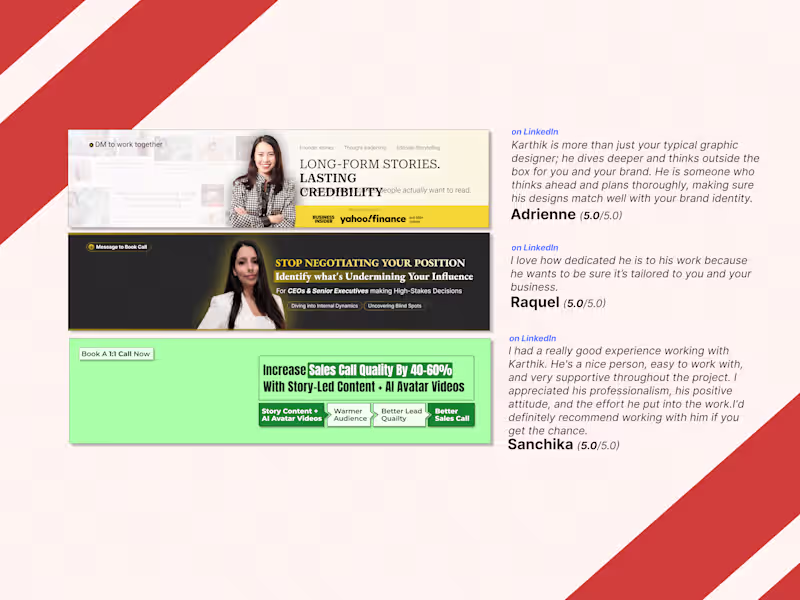 Cover image for LinkedIn Banner Design & More