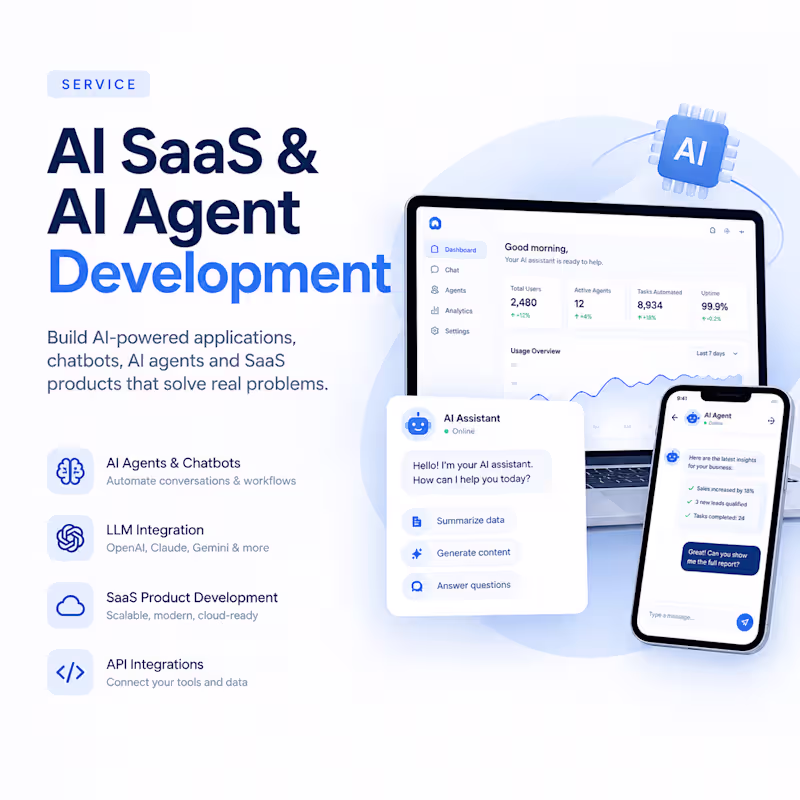 Cover image for AI SaaS & AI Agents